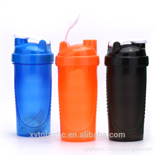 600ml Shake Gym Zipper Protein Shaker Mixer Cup Drink Whisk Bottle